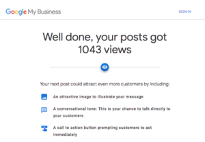 GMB Post Views