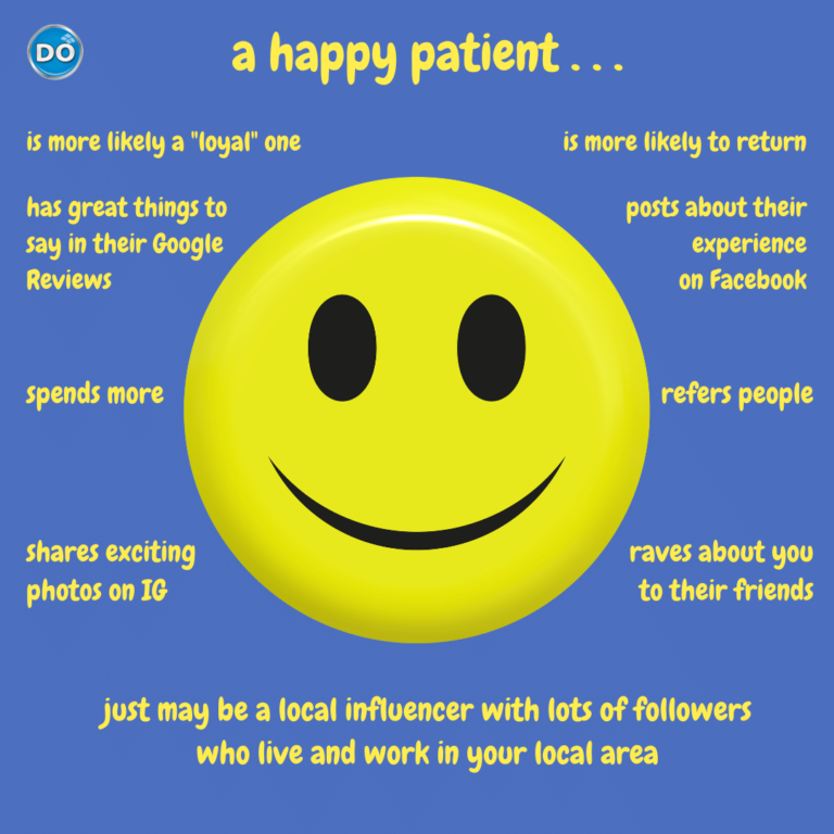 a happy patient