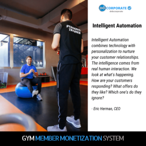 intelligent automation for gym member monetization