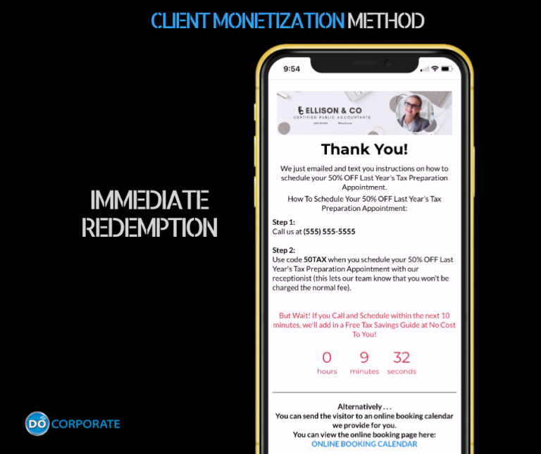 Pro Immediate Redemption